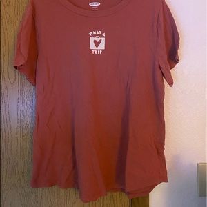 This is a mauve t-shirt from Old Navy Size Large
